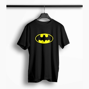 Tricou Personalizat Batman Logo - Bărbați-Negru