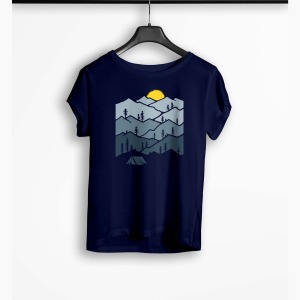 Tricou Personalizat Camper - Femei-Bleumarin
