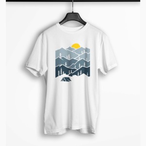 Tricou Personalizat Camper - Bărbați-Alb