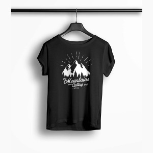 Tricou Femei Personalizat The Mountains Are Calling and I Must Go - Femei-Negru