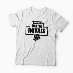 Tricou Fortnite Dog Tag - Bărbați-Alb