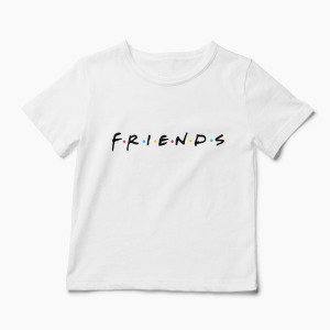 Tricou Friends - Copii-Alb