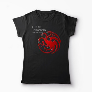 Tricou Game of Thrones House Targaryan - Femei-Negru