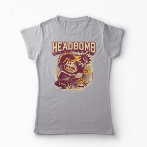 Tricou Headbomb - Femei-Gri