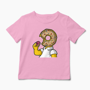 Tricou Homer Love Donut - Copii-Roz