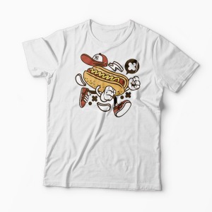 Tricou HotDog NYC - Bărbați-Alb