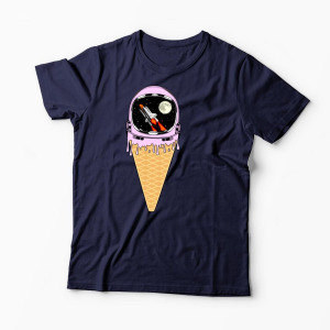 Tricou Înghețată Astronaut - Bărbați-Bleumarin