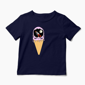 Tricou Înghețată Astronaut - Copii-Bleumarin