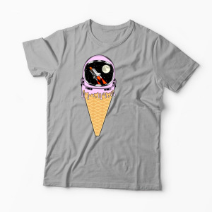 Tricou Înghețată Astronaut - Bărbați-Gri