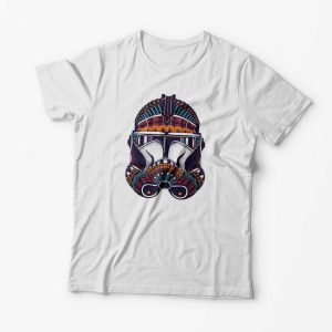 Tricou Mandala Star Wars Stormtrooper - Bărbați-Alb