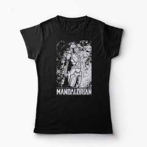 Tricou Mandalorian - Star Wars - Femei-Negru