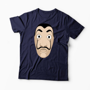 Tricou Mască Dali - Casa de Papel - Bărbați-Bleumarin
