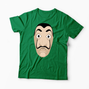 Tricou Mască Dali - Casa de Papel - Bărbați-Verde