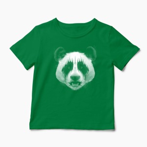 Tricou Metal Panda - Copii-Verde
