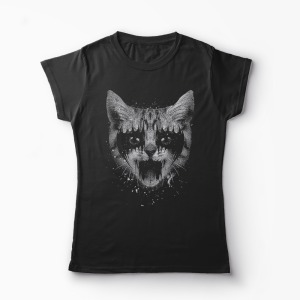 Tricou personalizat metal pussy - Femei-Negru
