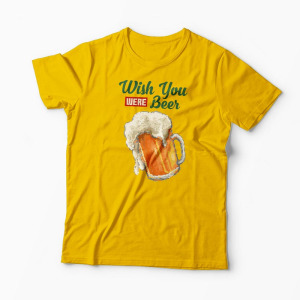 Tricou Mi-as fi dorit sa fii o bere - Bărbați-Galben