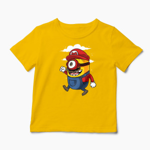 Tricou Minion Super Mario Bros - Copii-Galben
