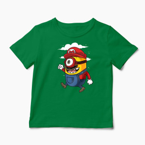 Tricou Minion Super Mario Bros - Copii-Verde