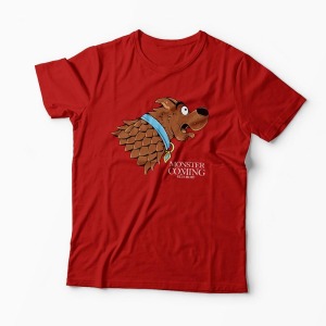 Tricou Monster Is Coming - Bărbați-Roșu