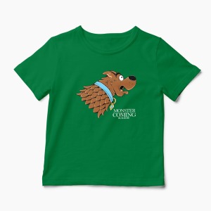 Tricou Monster Is Coming - Copii-Verde