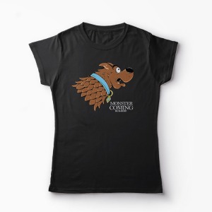 Tricou Monster Is Coming - Femei-Negru