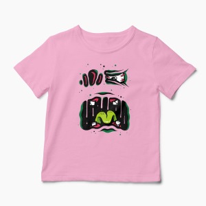 Tricou Monstru - Copii-Roz