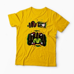 Tricou Monstru - Bărbați-Galben