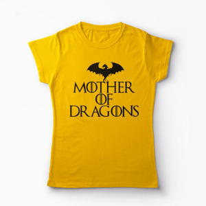 Tricou Mother of Dragons - Femei-Galben