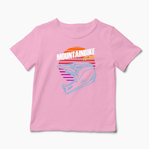 Tricou Mountain Bike Downhill - Copii-Roz