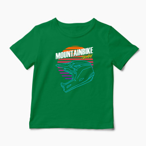 Tricou Mountain Bike Downhill - Copii-Verde