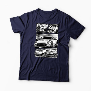 Tricou Nissan GTR R35 - Bărbați-Bleumarin