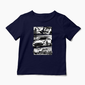 Tricou Nissan GTR R35 - Copii-Bleumarin