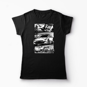 Tricou Nissan GTR R35 - Femei-Negru