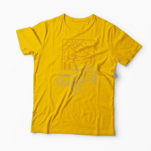 Tricou Off Roader Camping - Bărbați-Galben