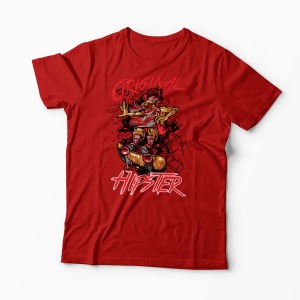 Tricou Original Hipster - Bărbați-Roșu