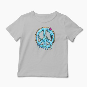Tricou Peace Cake - Tort de Pace - Copii-Gri