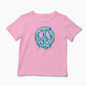 Tricou Peace Cake - Tort de Pace - Copii-Roz