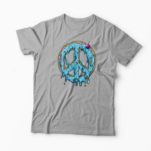 Tricou Peace Cake - Tort de Pace - Bărbați-Gri