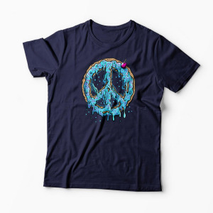 Tricou Peace Cake - Tort de Pace - Bărbați-Bleumarin