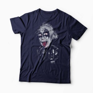 Tricou Personalizat Albert RockEinstein - Bărbați-Bleumarin