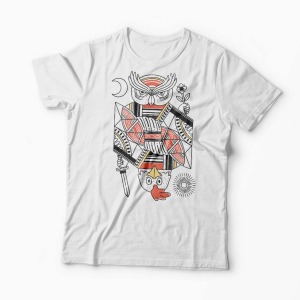 Tricou Personalizat AM - PM - Bărbați-Alb