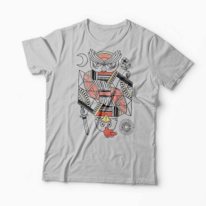 Tricou Personalizat AM - PM - Bărbați-Gri