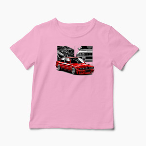 Tricou Personalizat BMW E30 M3 - Copii-Roz