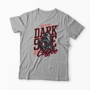 Tricou Personalizat Come To The Dark Side We've Got Coffee - Bărbați-Gri