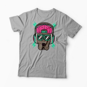 Tricou Personalizat Cool Dog - Bărbați-Gri