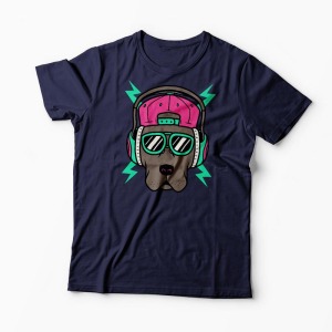 Tricou Personalizat Cool Dog - Bărbați-Bleumarin