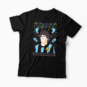 Tricou Personalizat Diego Maradona 10 Argentina - Bărbați-Negru