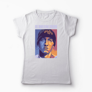 Tricou Personalizat Eminem Real Slim Shady - Femei-Alb