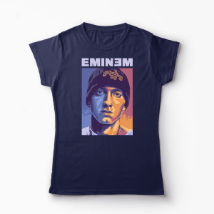 Tricou Personalizat Eminem Real Slim Shady - Femei-Bleumarin