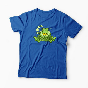 Tricou Personalizat Garfield Enjoy 420 - Bărbați-Albastru Regal